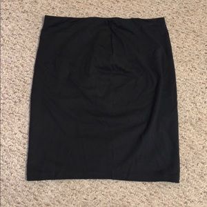 Black pencil skirt.